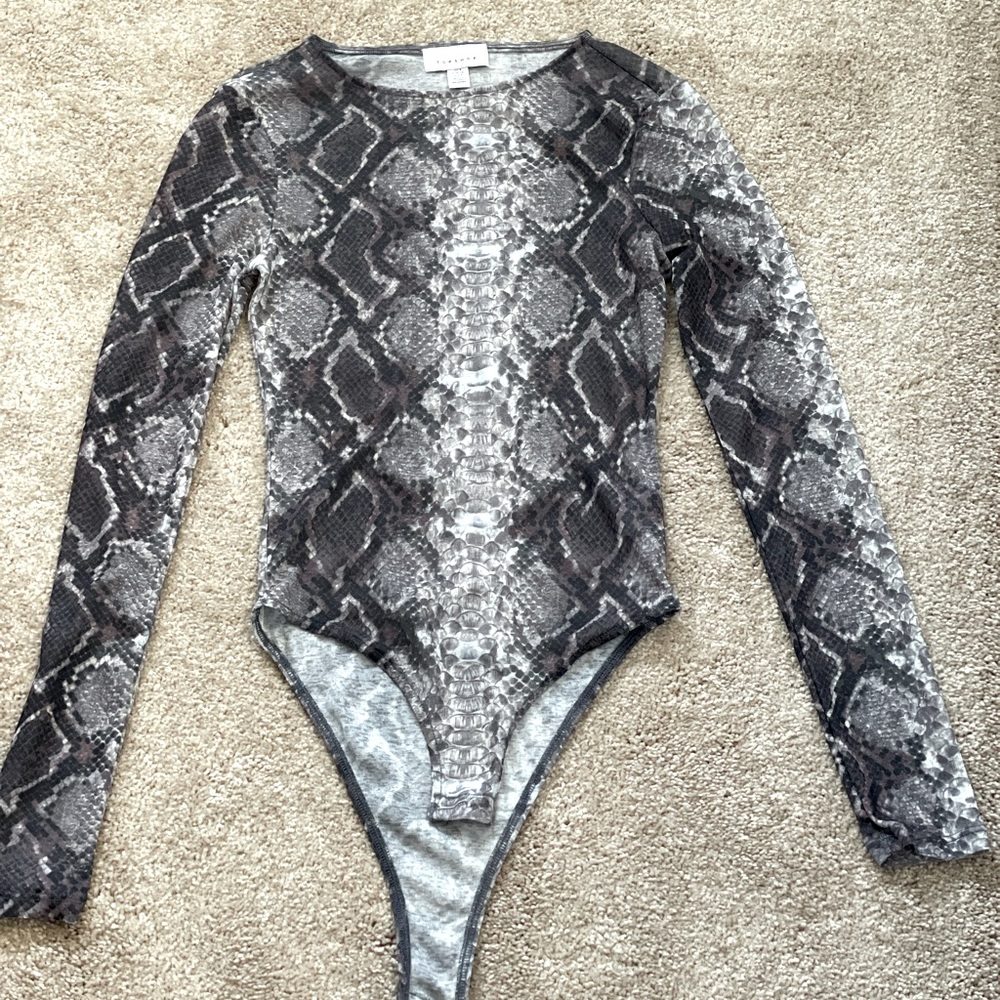 Top shop snakeskin body suit